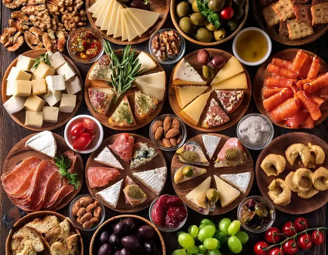 Leckere Vorspeisen und Snacks