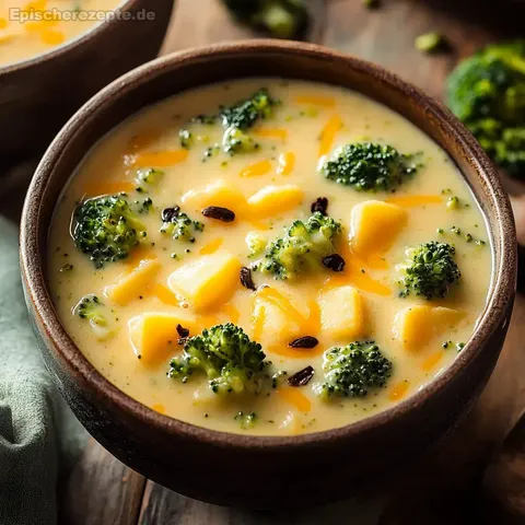 Crockpot Kartoffel-Brokkoli-Cheddar-Suppe