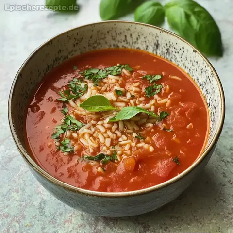 Tomatensuppe mit Reis