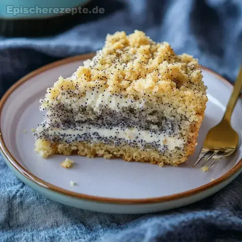 Mohnkuchen mit Streuseln