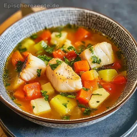 Fischsuppe mit Gemüse