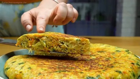 Gebratene Kohl-Pfannkuchen mit Kräutern