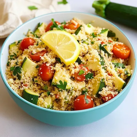 Couscous Salat mit Zucchini