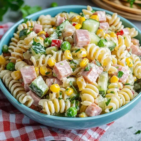 Omas klassischer Nudelsalat mit Mayo