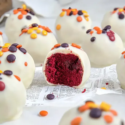 Red velvet cake truffels