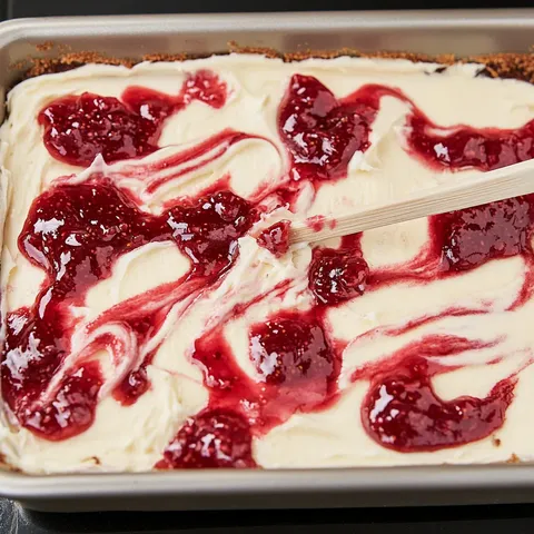 Raspberry Sheet Cake