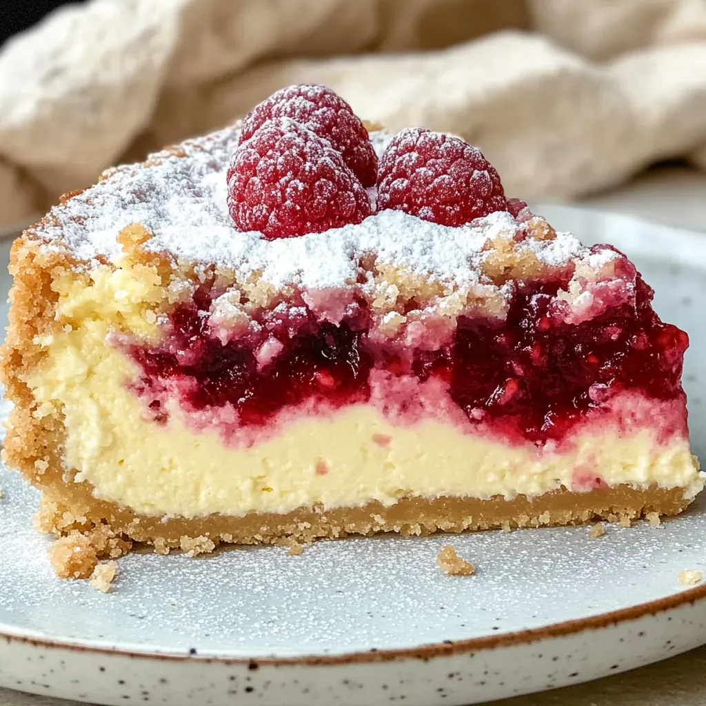 Quarkkuchen mit Himbeeren und Streuseln – leckeres Käsekuchen Rezept