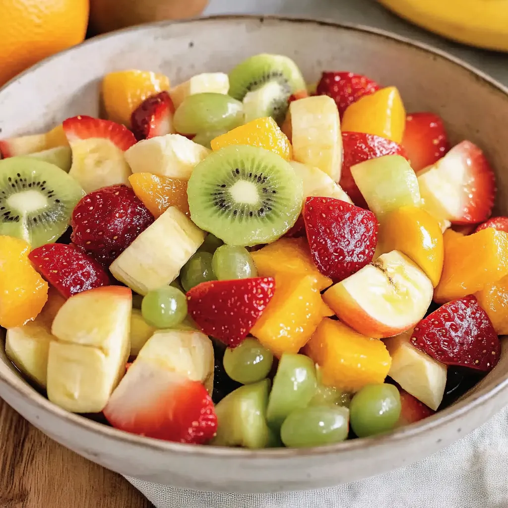 Obstsalat selber machen (schnelles Rezept)