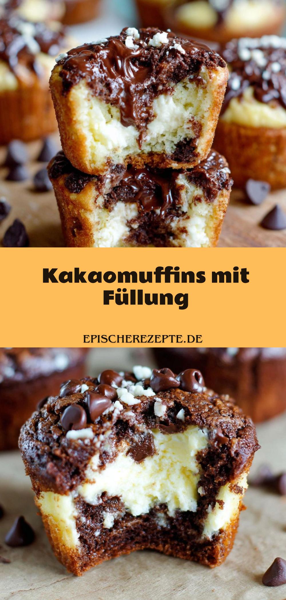 Template of Kakaomuffins mit Füllung
