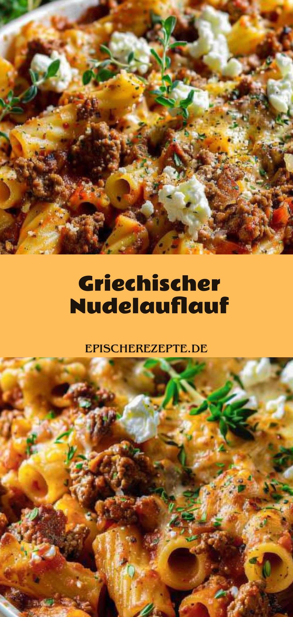 Template of Griechischer Nudelauflauf