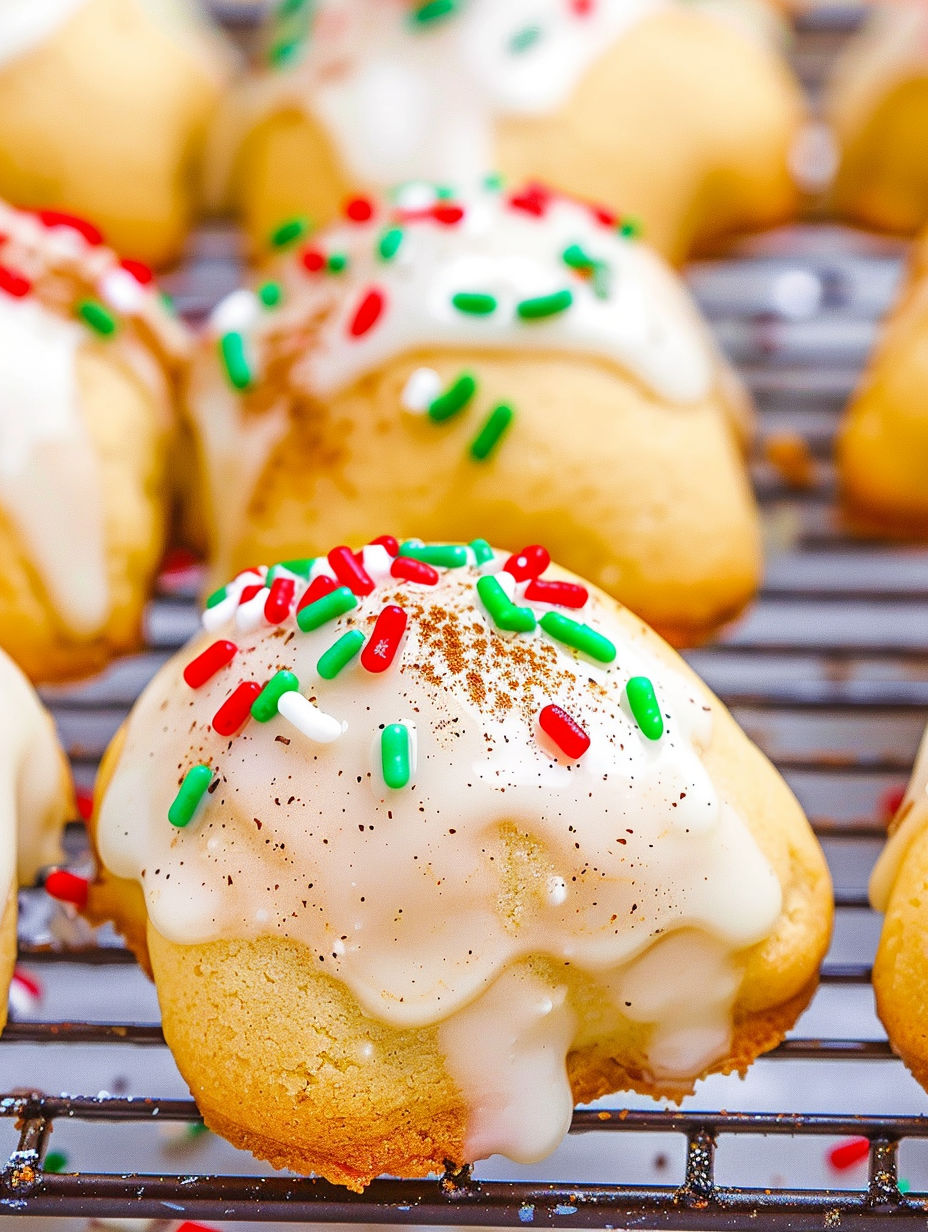 A tray of eggnog teacakes.