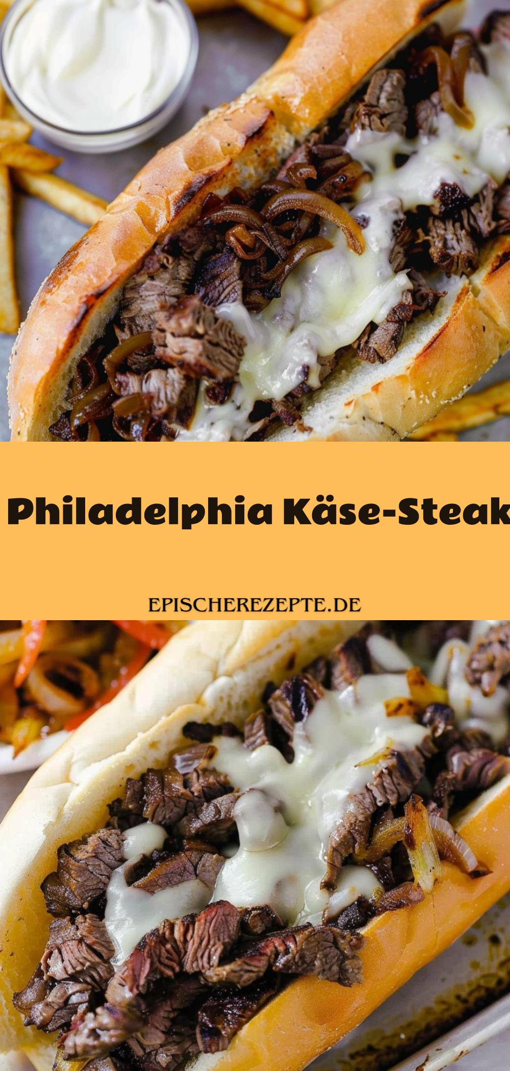 Template of Philadelphia Käse-Steak