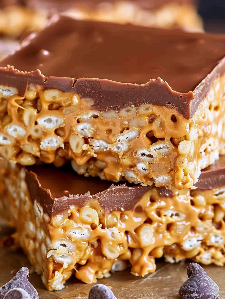 A piece of chocolate and caramel covered candy.