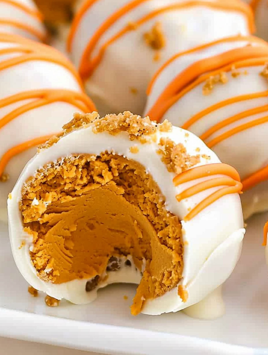 A white and orange meringue Christmas tree.