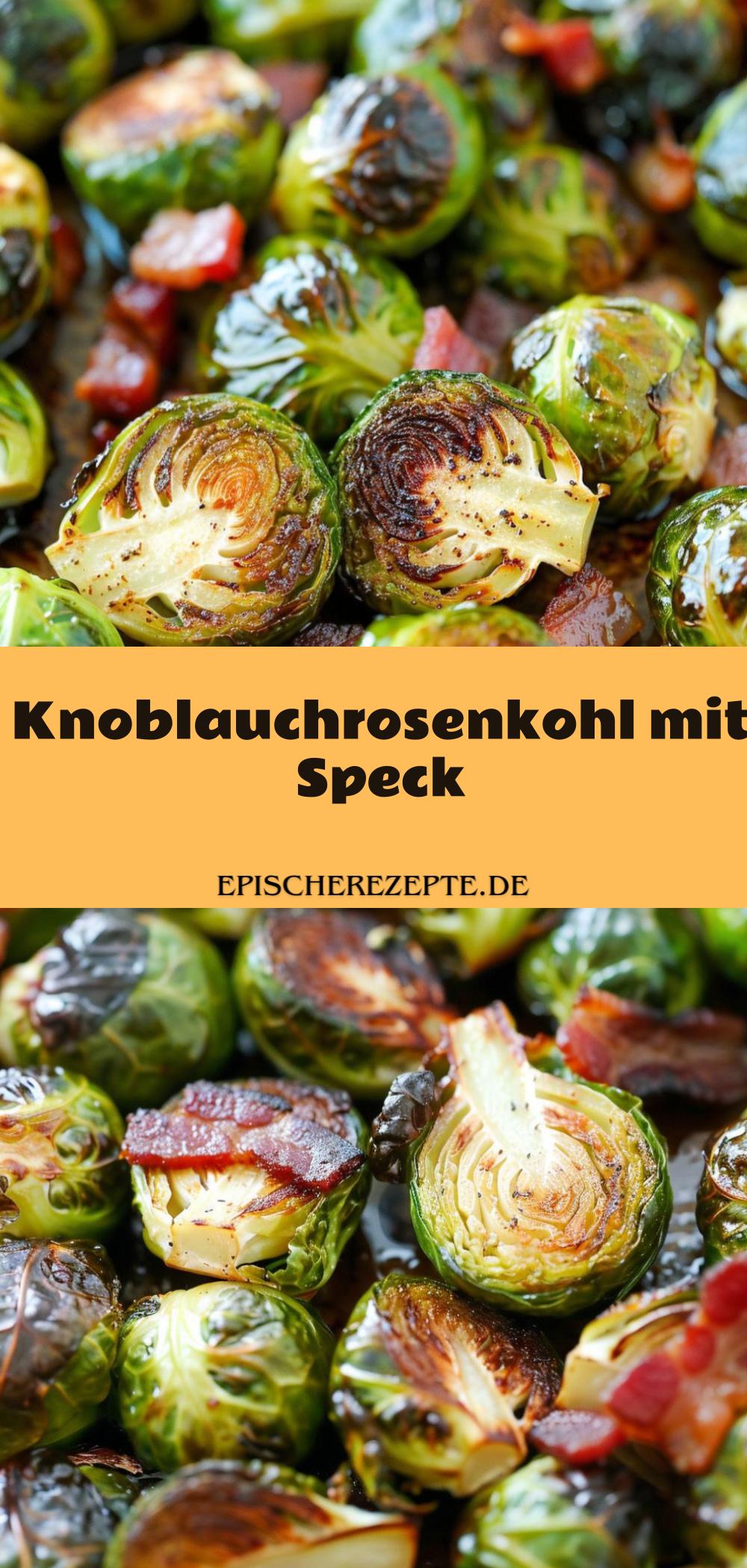 Template of Knoblauchrosenkohl mit Speck
