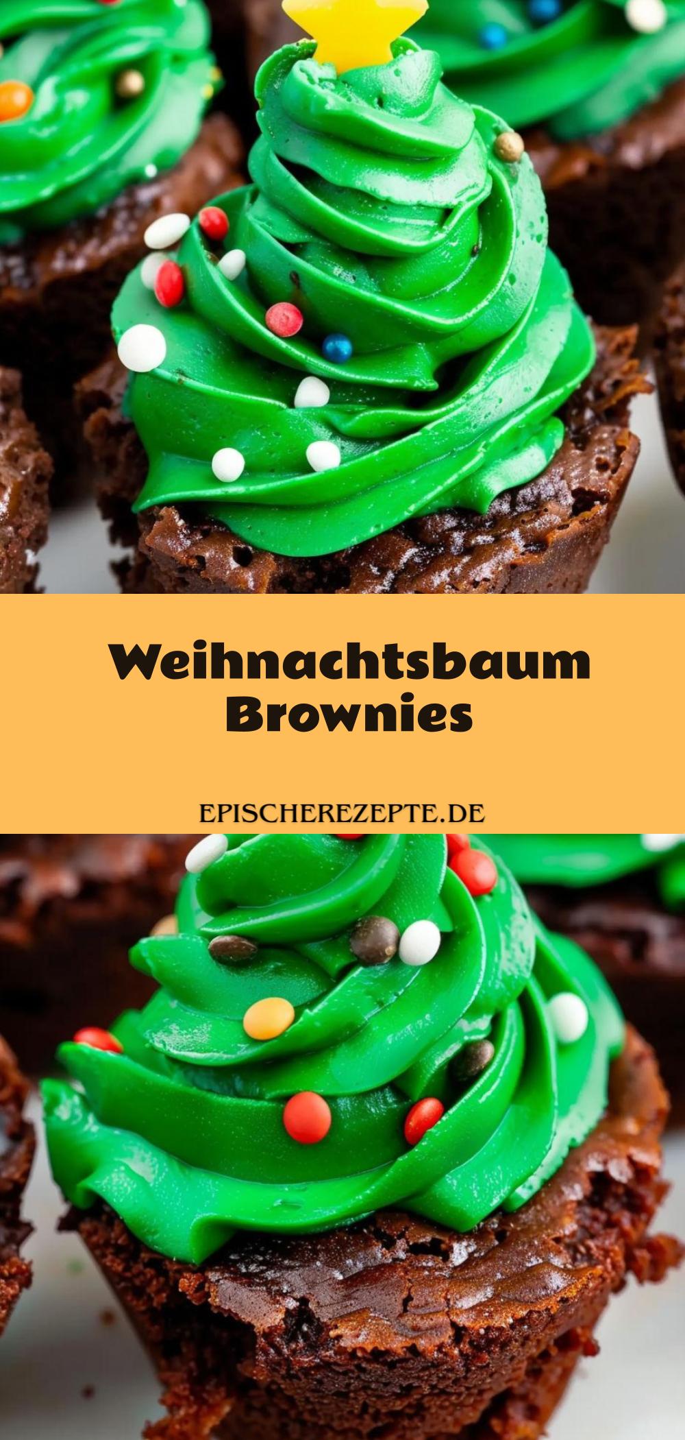 Template of Weihnachtsbaum Brownies