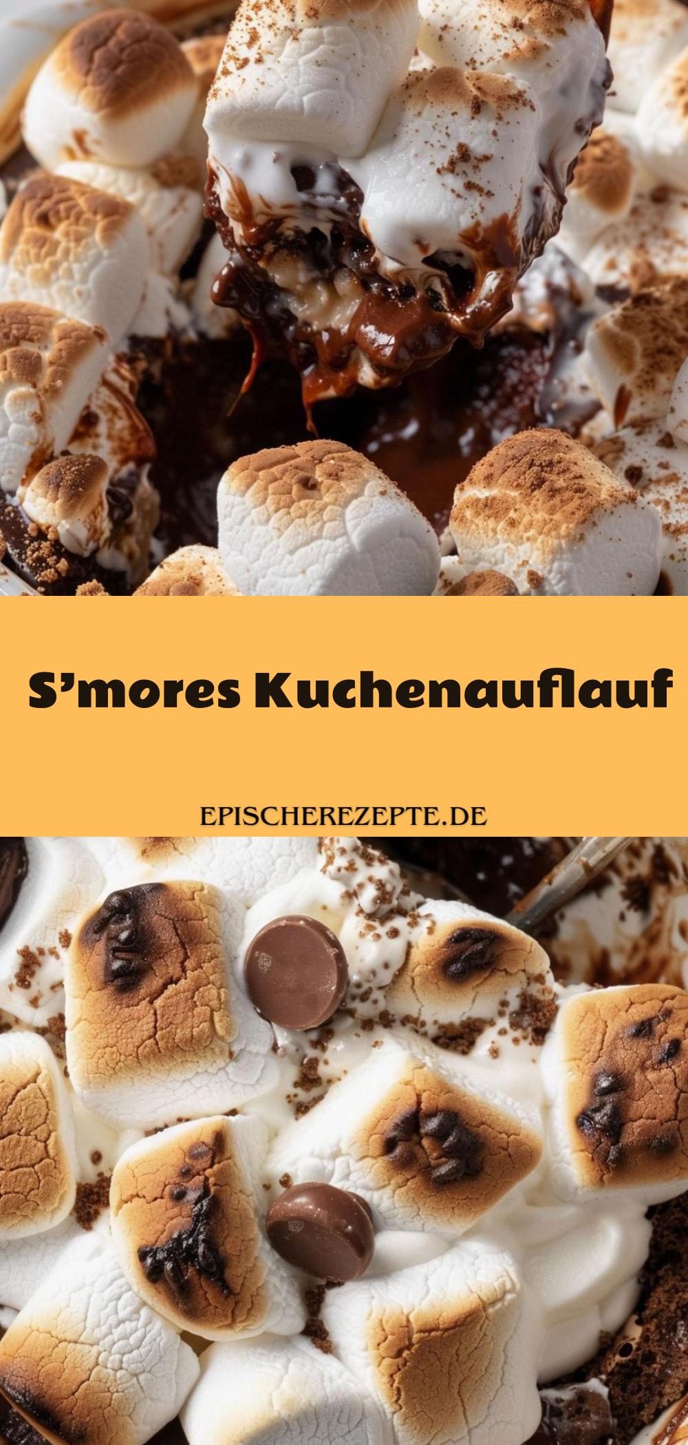 Template of S’mores Kuchenauflauf