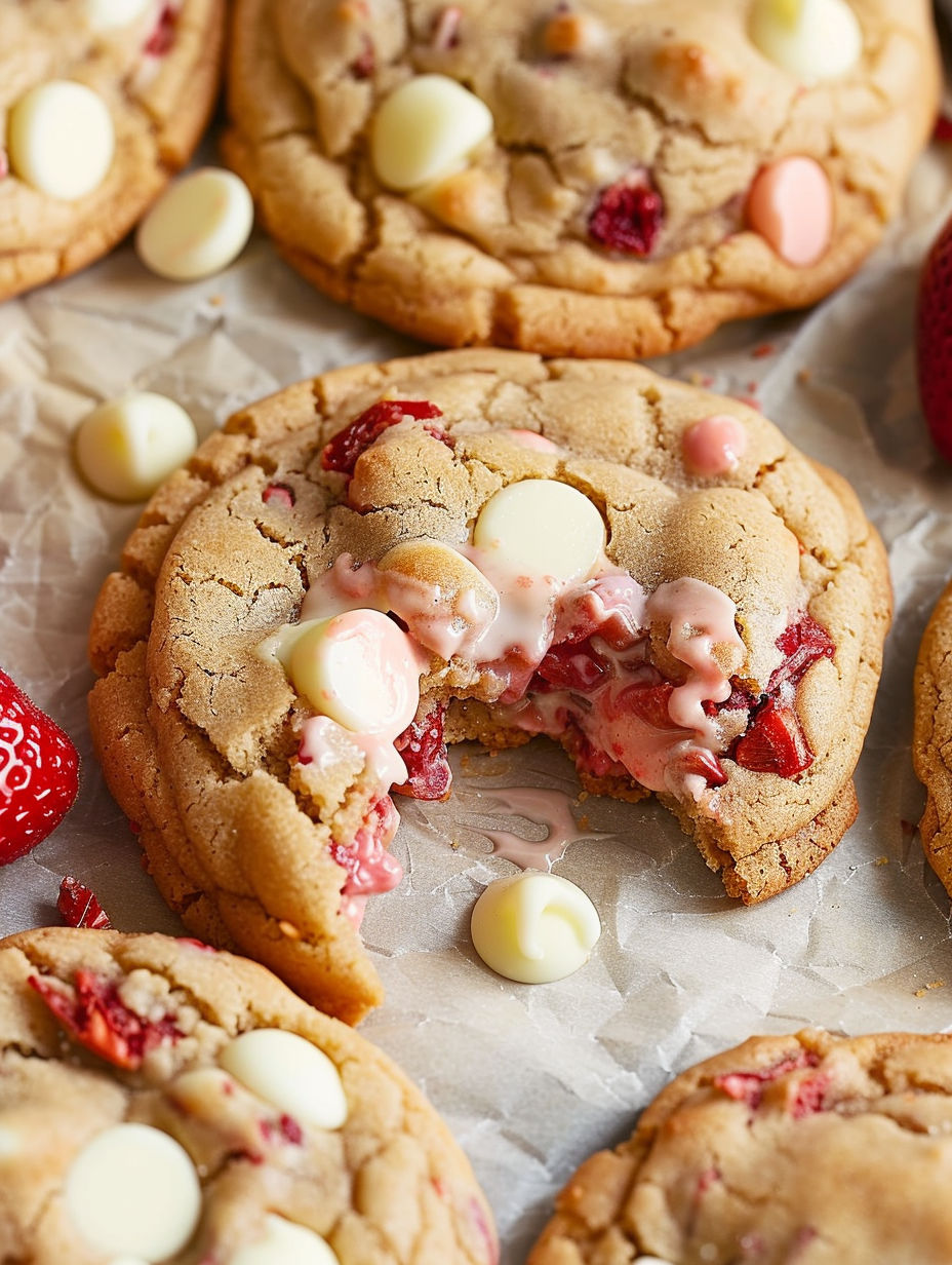 A cookie with a bite taken out of it.