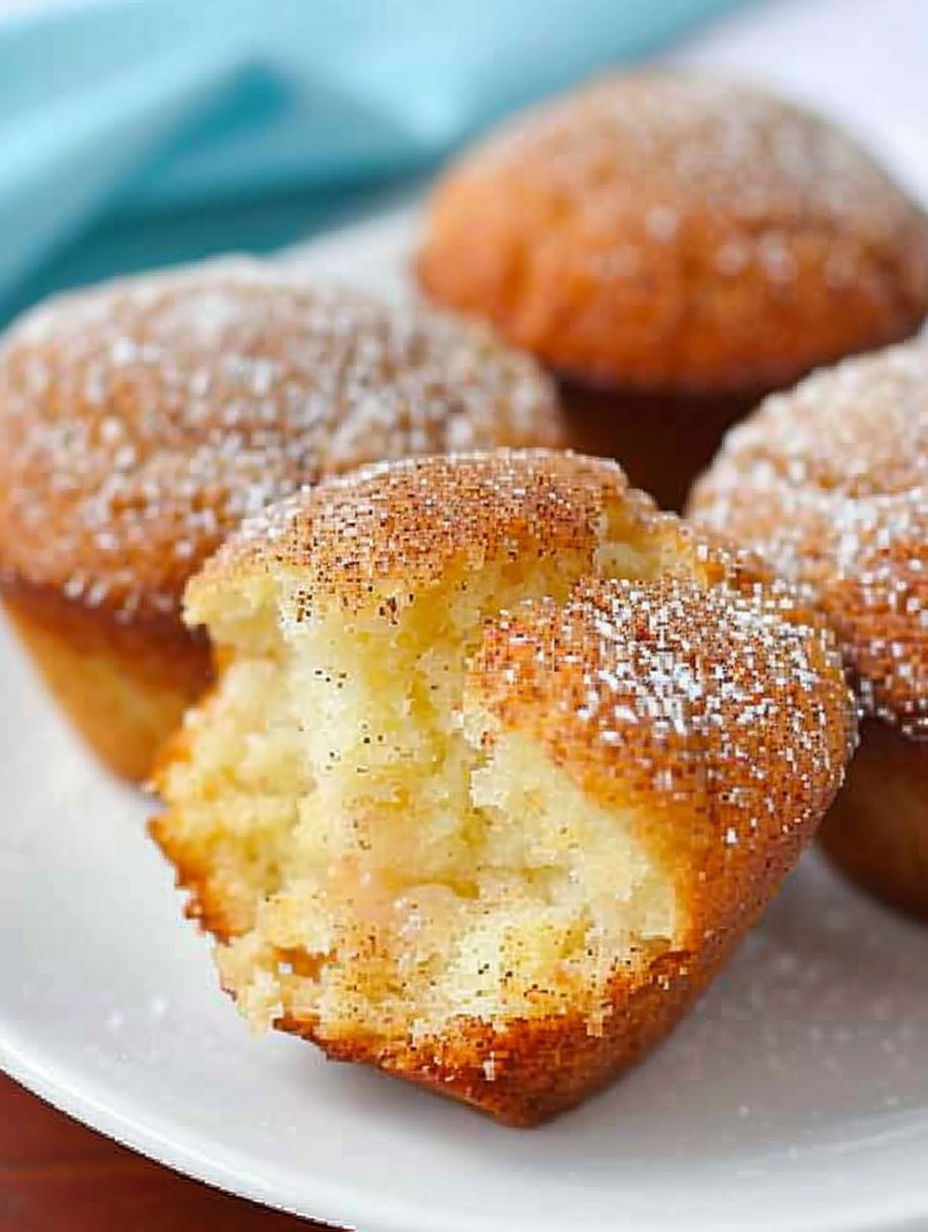 French Breakfast Puffs on a plate.