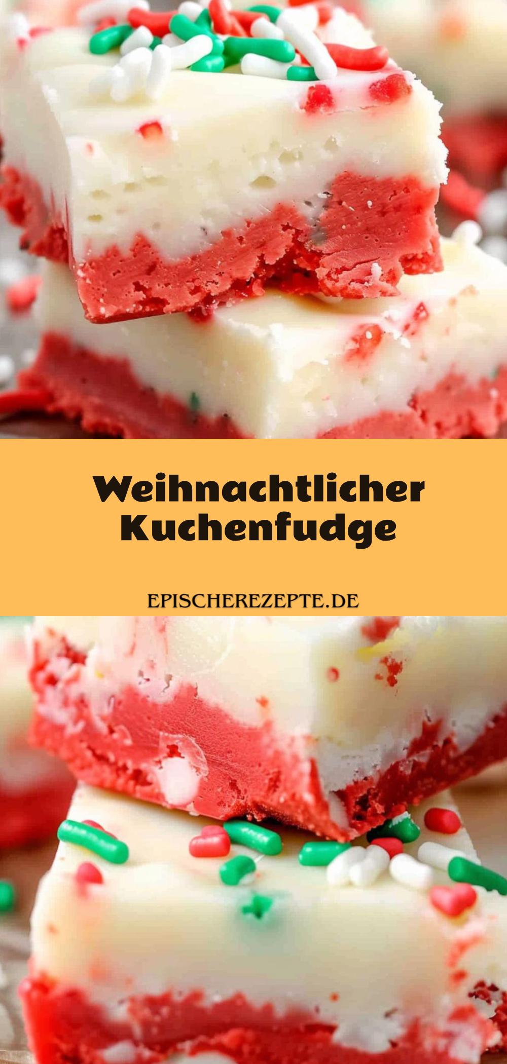 Template of Weihnachtlicher Kuchenfudge