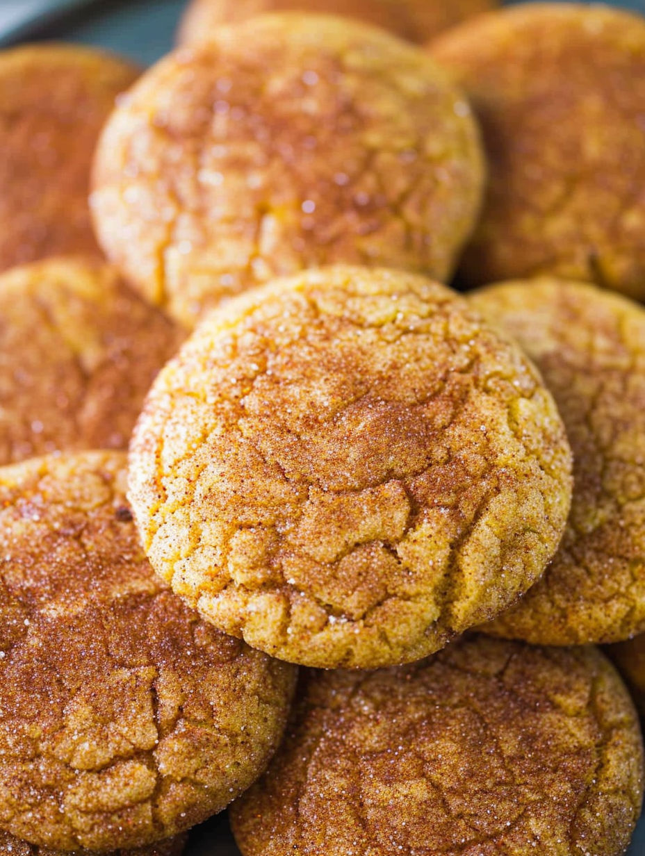 Pumpkin Snickerdoodle Cookies.