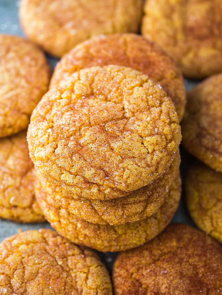 Pumpkin Snickerdoodle Cookies.