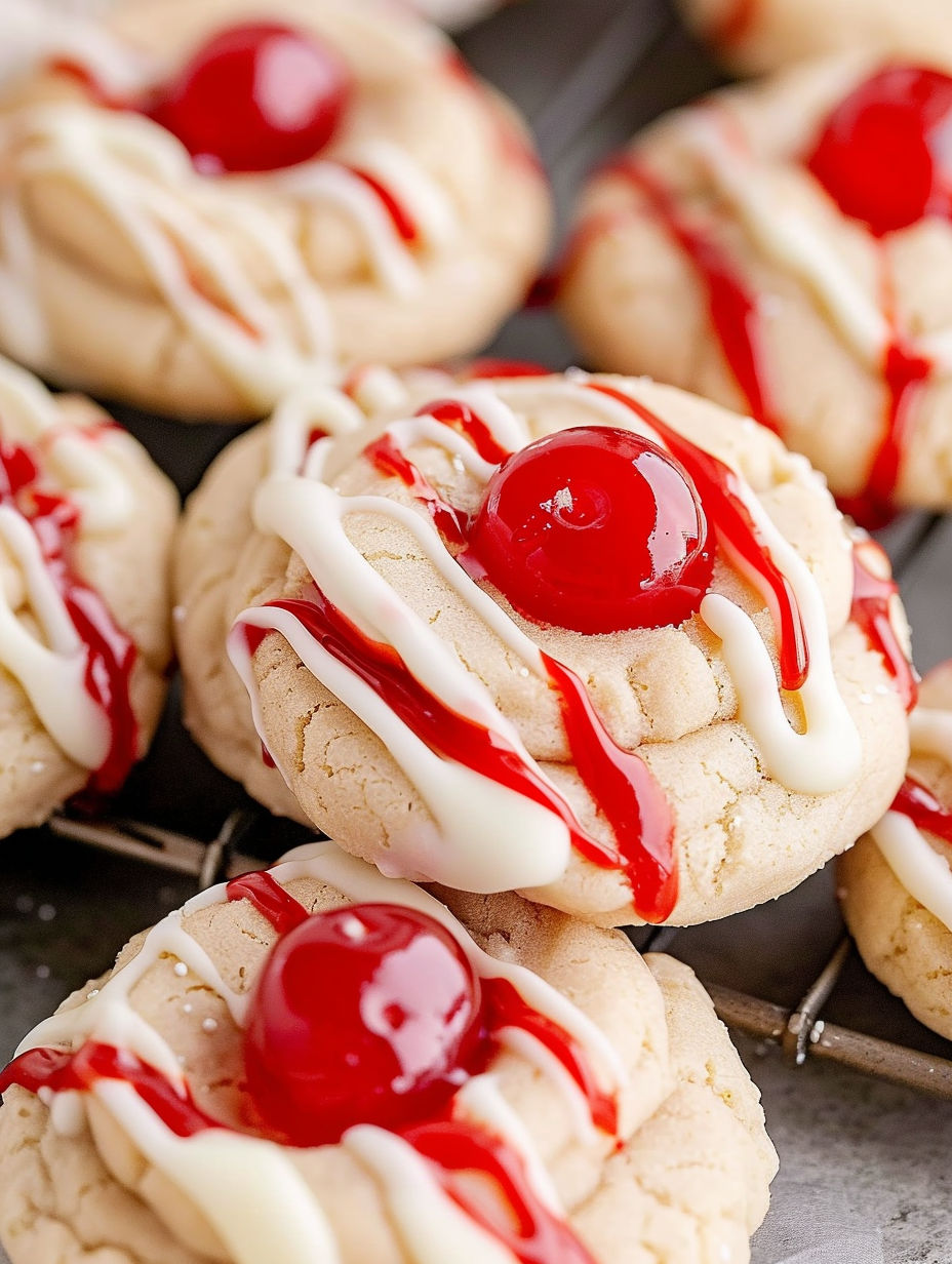A plate of cookies with red icing and white icing.