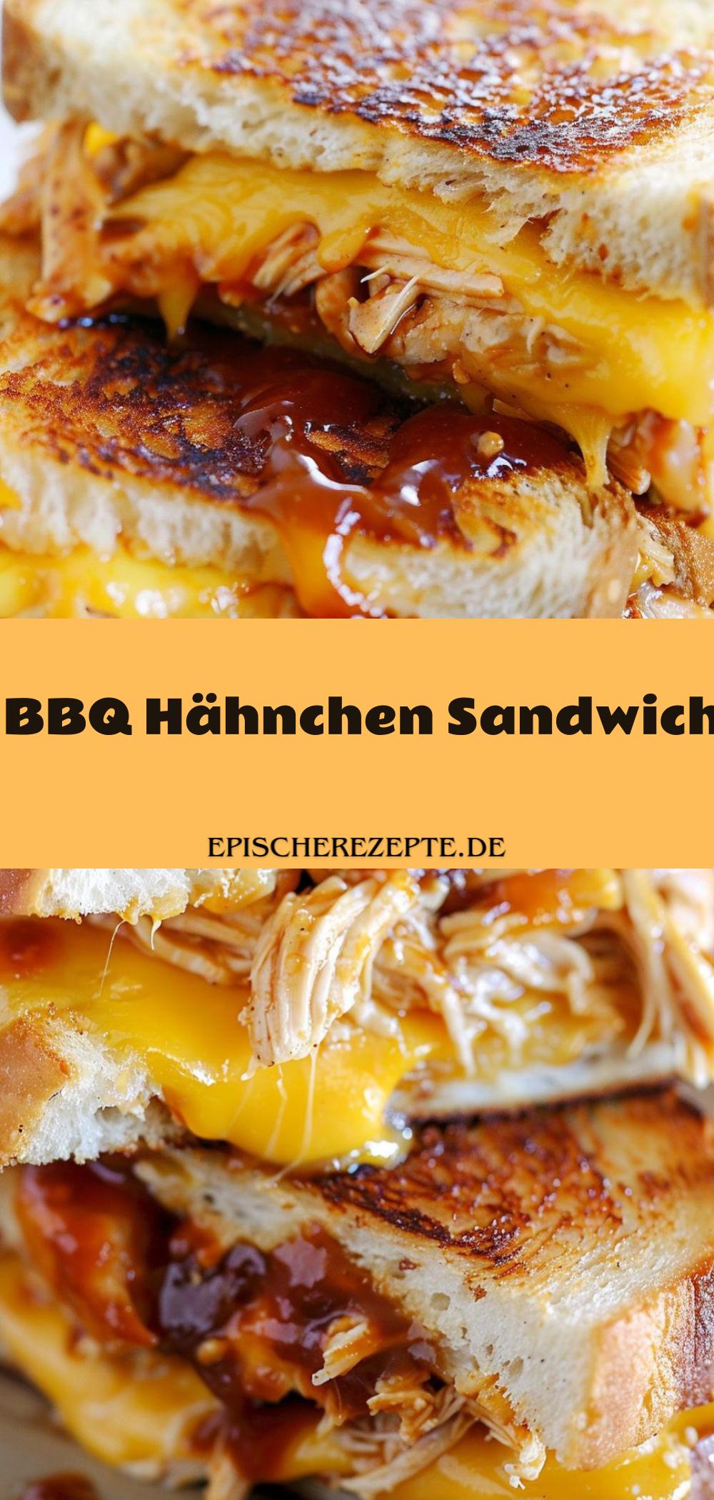 Template of BBQ Hähnchen Sandwich