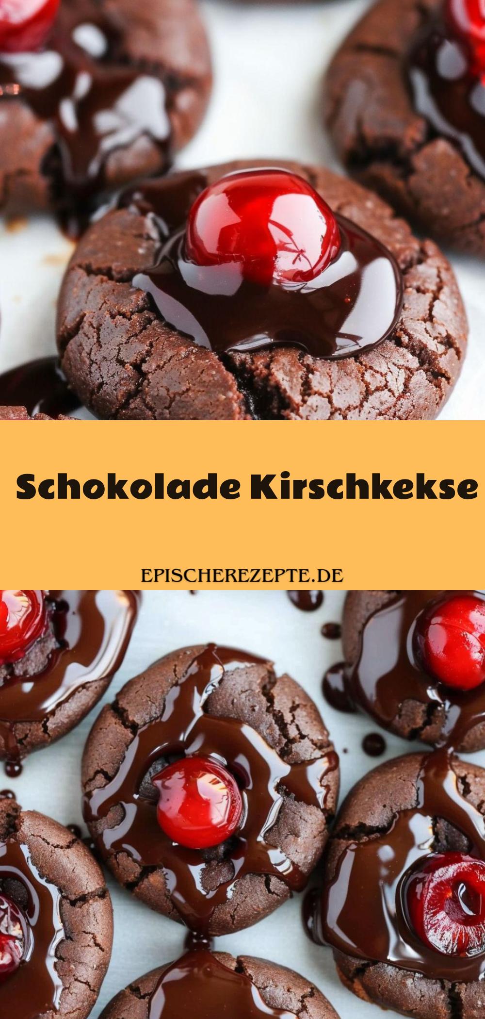 Template of Schokolade Kirschkekse