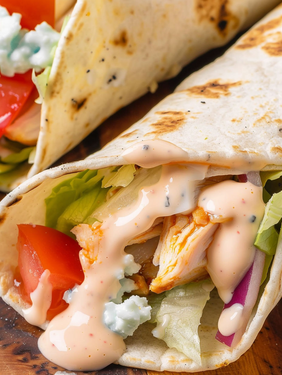 A sandwich with lettuce, tomato, and chicken.