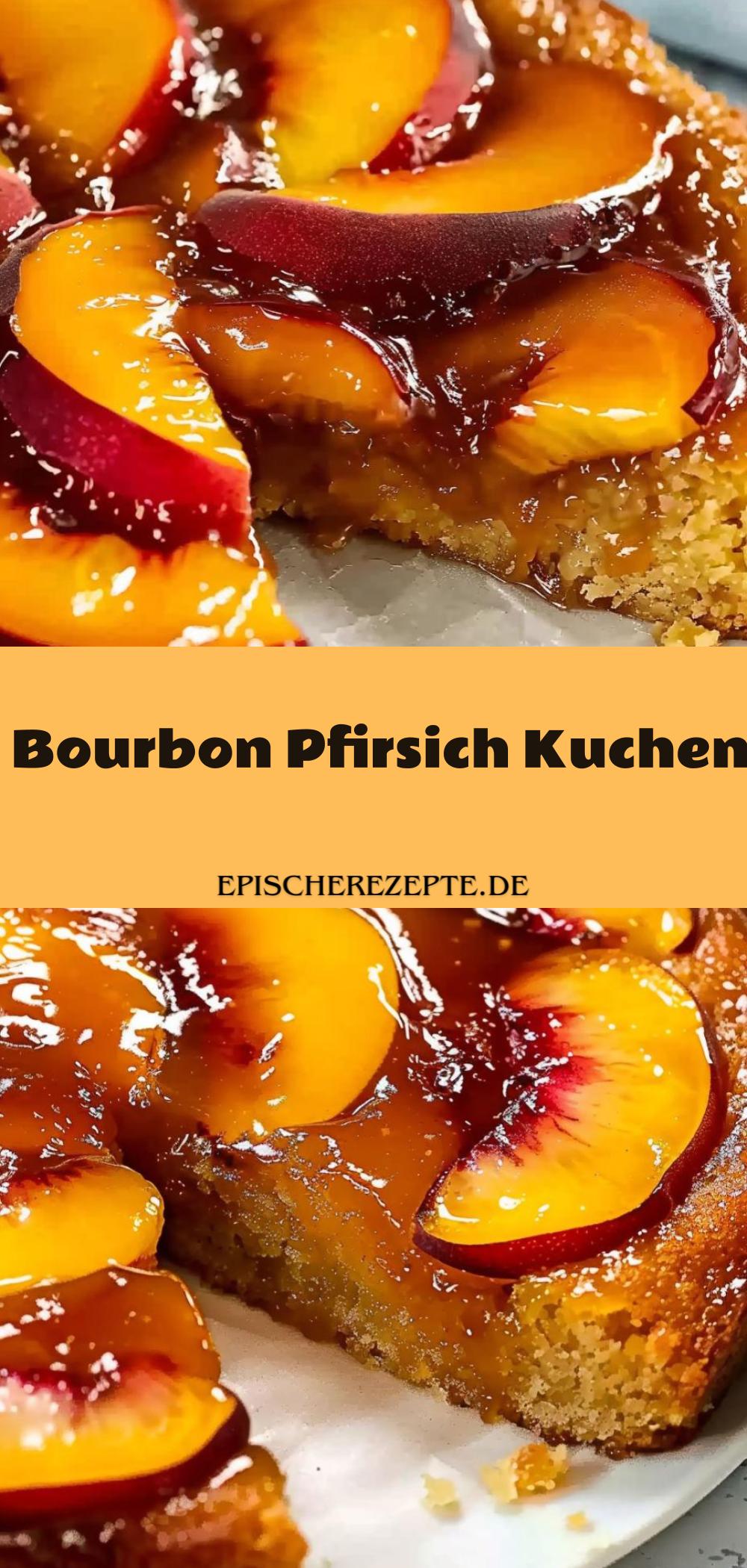 Template of Bourbon Pfirsich Kuchen