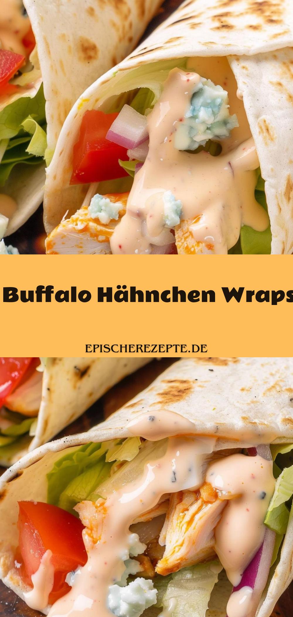 Template of Buffalo Hähnchen Wraps