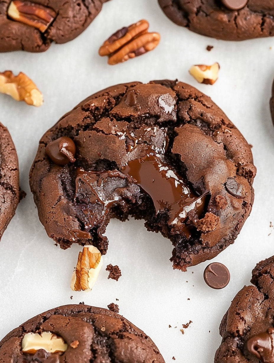 A chocolate chip cookie with a bite taken out of it.