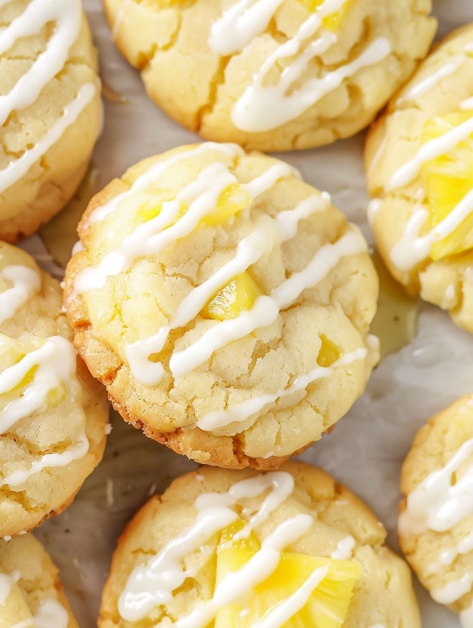 A close up of a cookie with white icing.