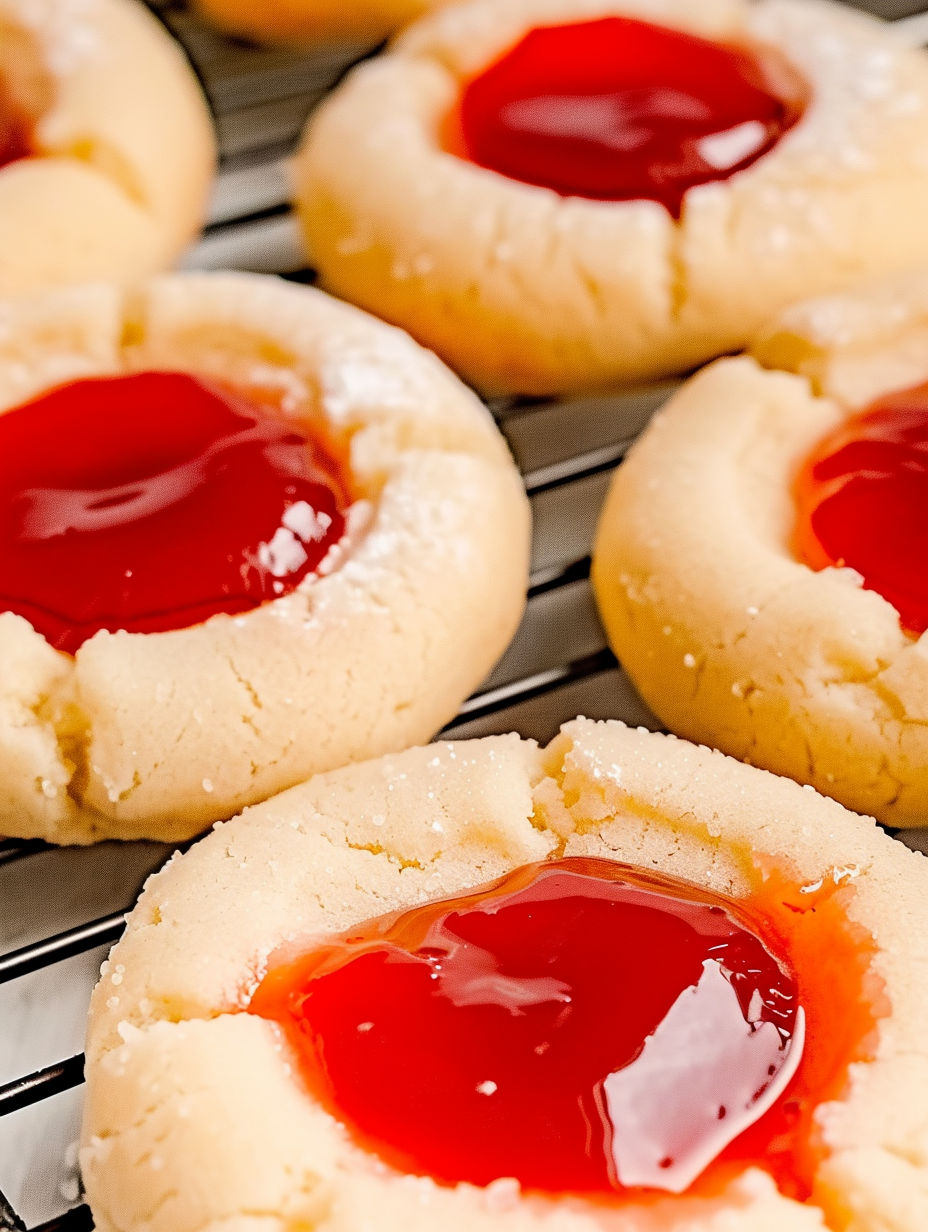 A cookie with a jelly filling.