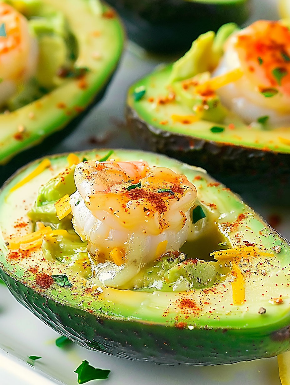 Baked Shrimp Stuffed Avocados.