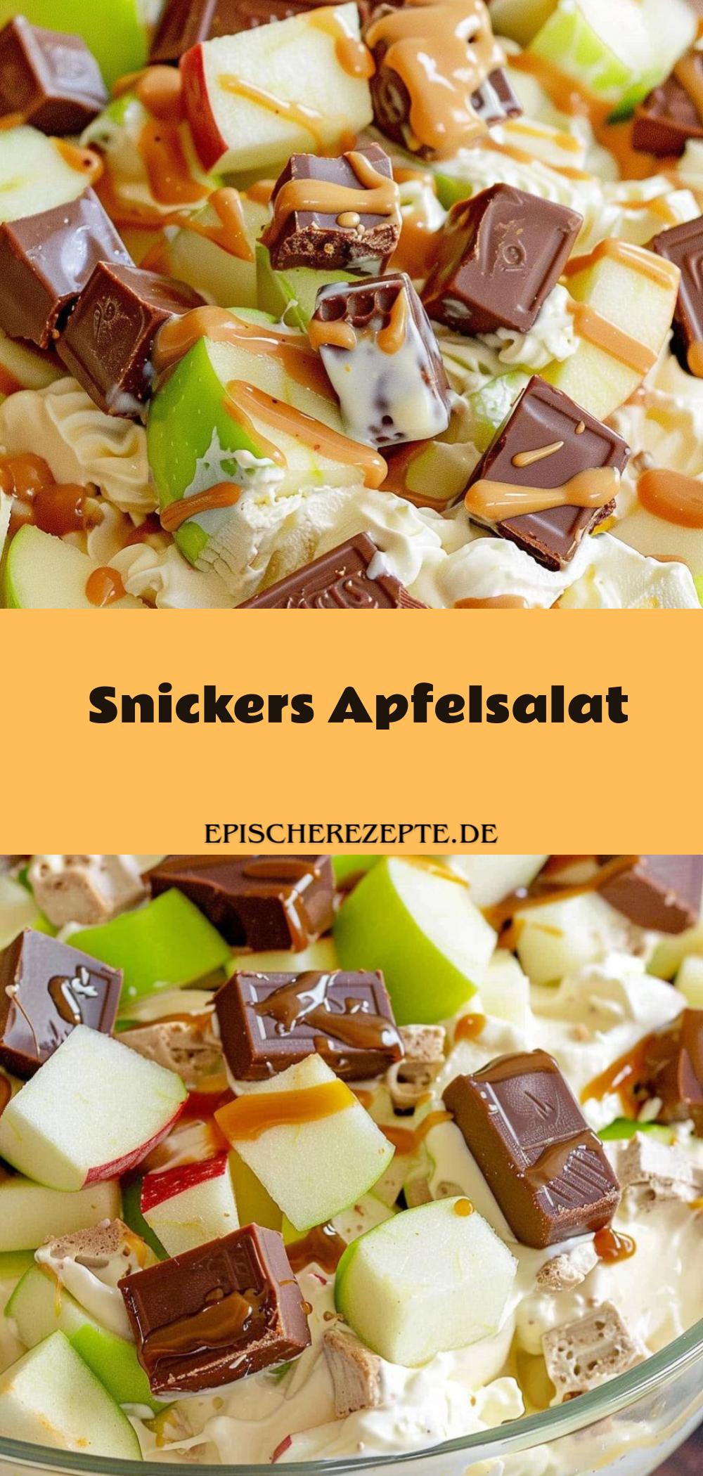 Template of Snickers Apfelsalat