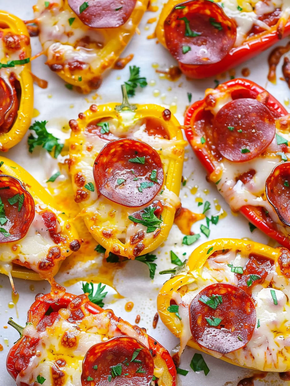 A close up of a pepperoni pizza with cheese and herbs.