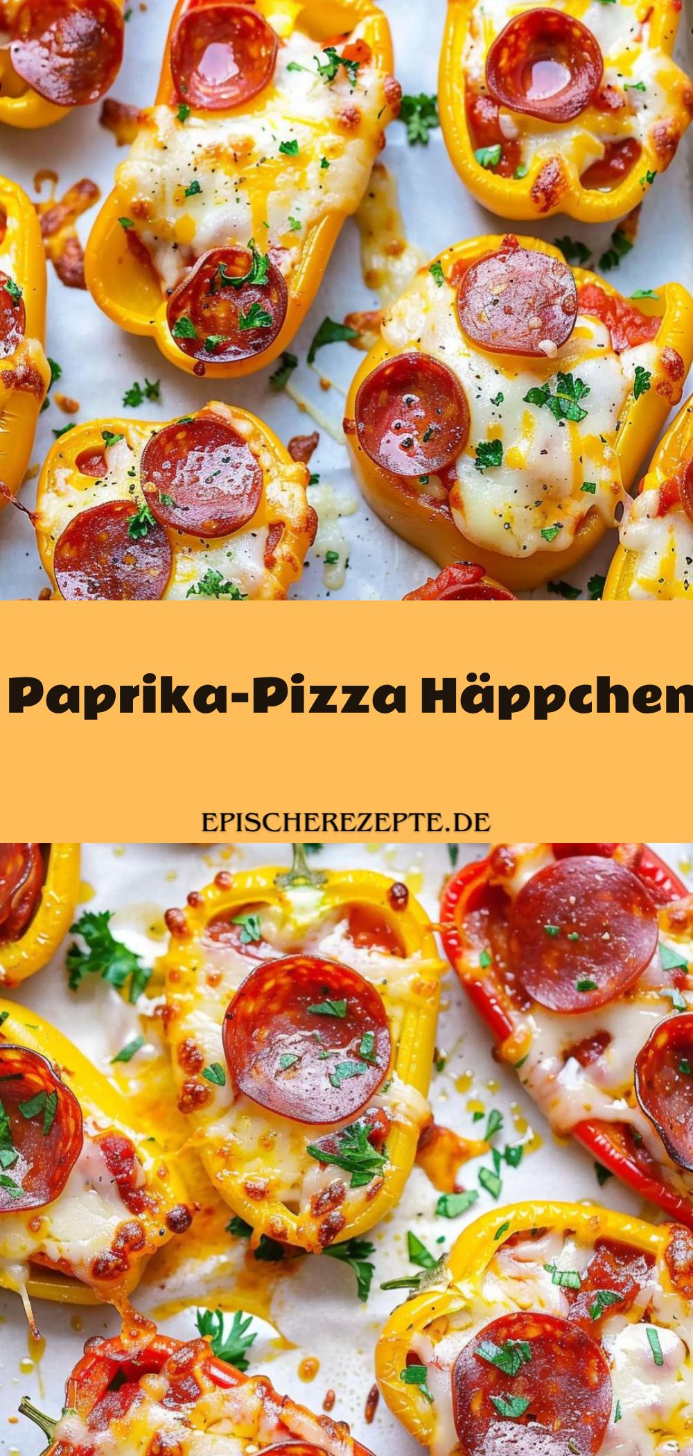Template of Paprika-Pizza Häppchen
