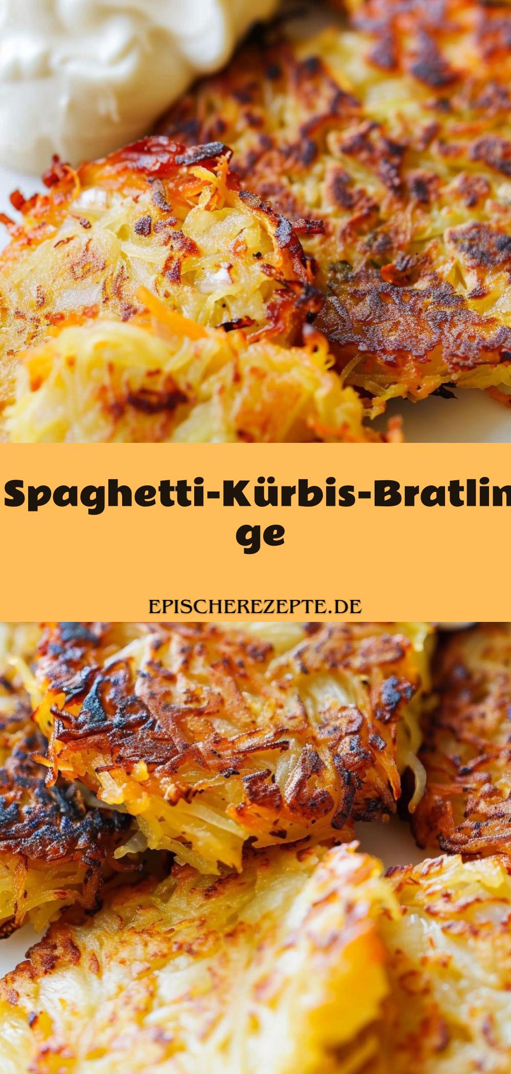 Template of Spaghetti-Kürbis-Bratlinge