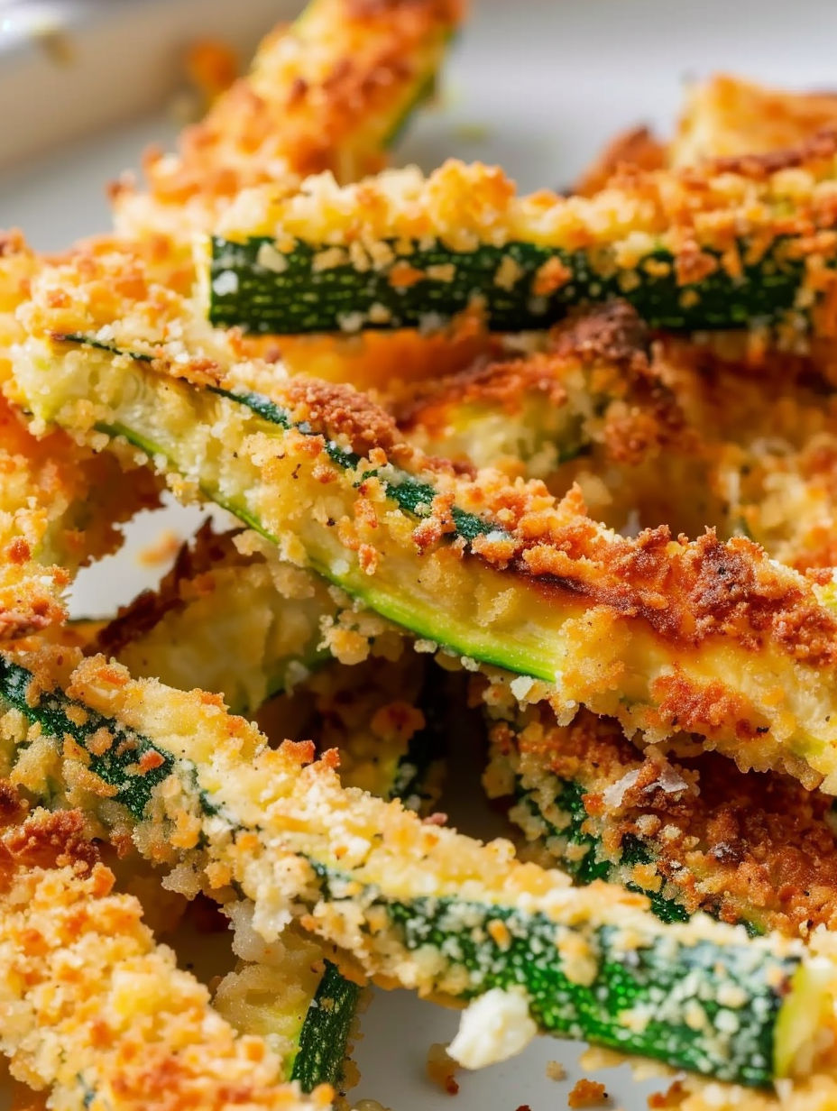 A plate of fried zucchini.
