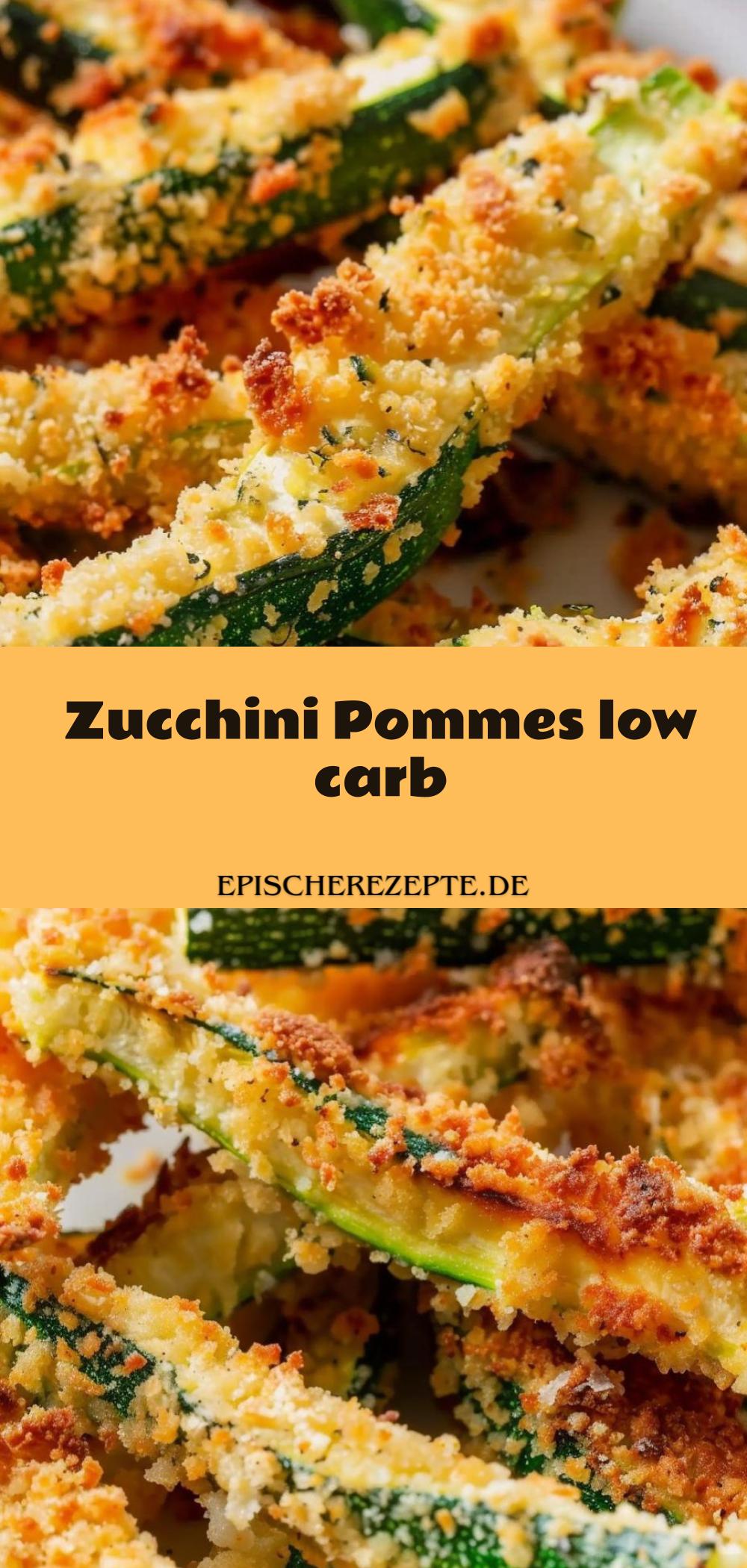 Template of Zucchini Pommes low carb