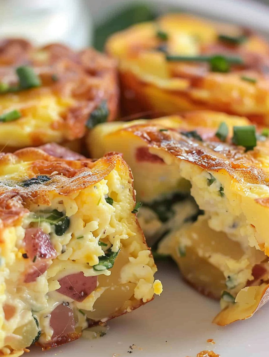 Potato, Cheddar & Chive Bakes.