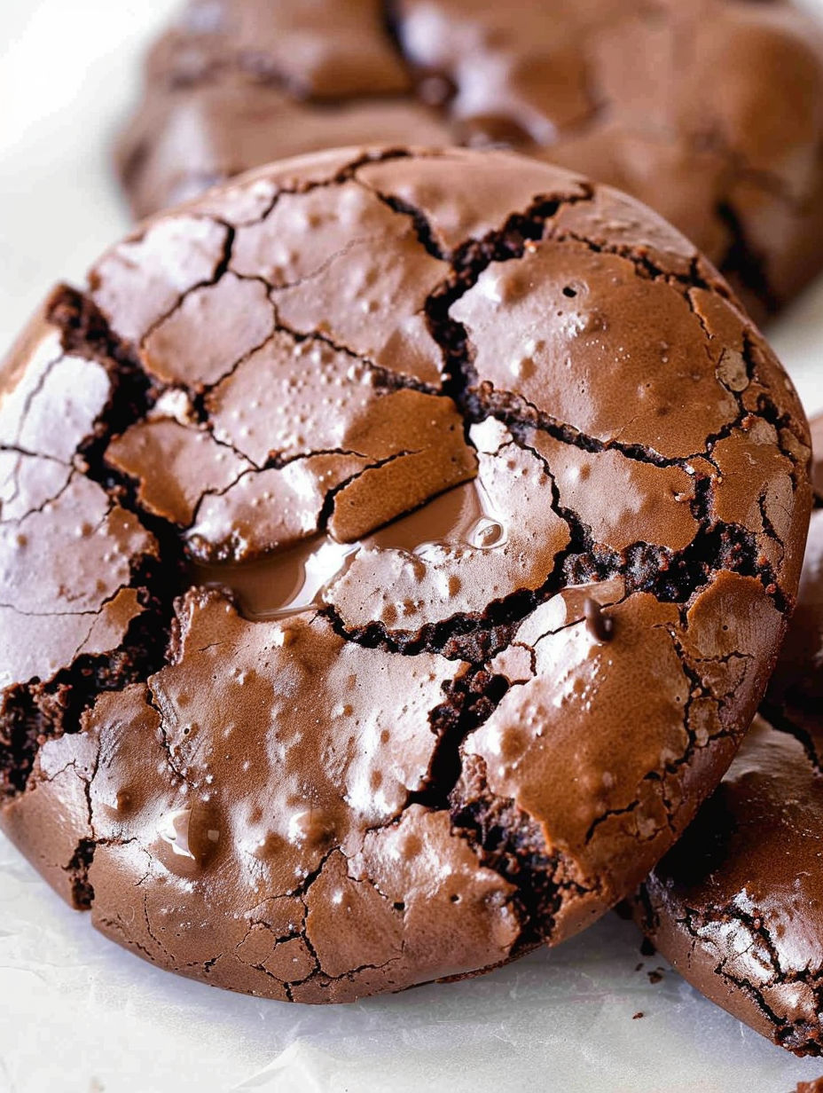 A close up of a chocolate cookie with a bite taken out of it.