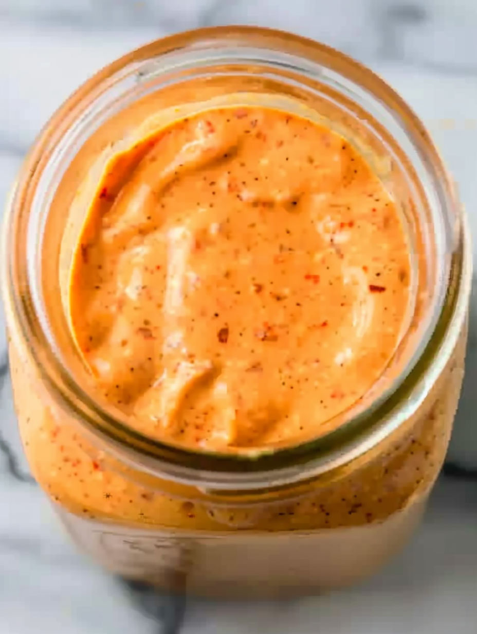 A jar of bang bang sauce.