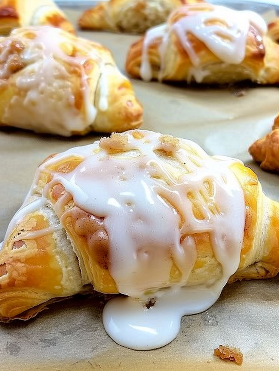 A pastry with icing on it.