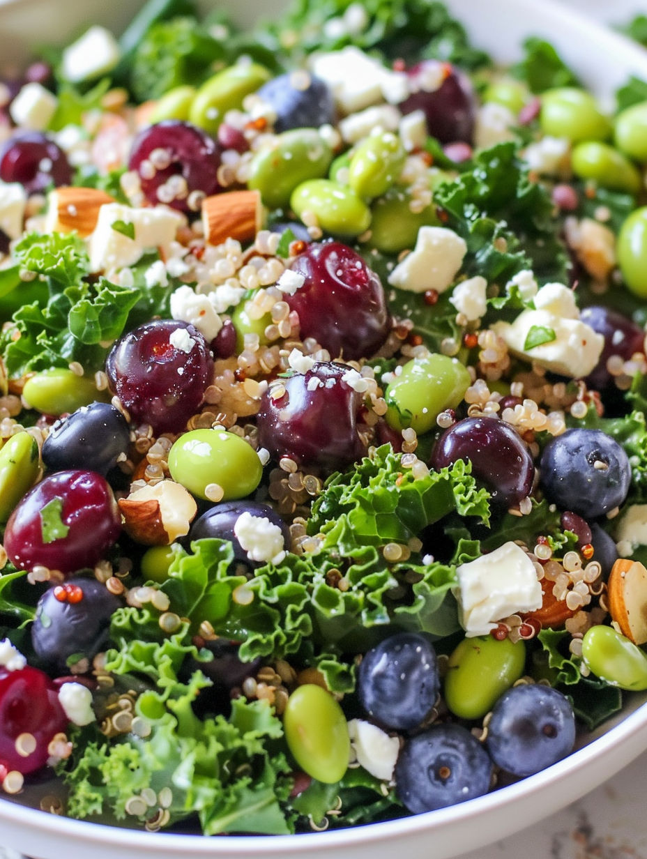 A bowl of food with twelve different ingredients.