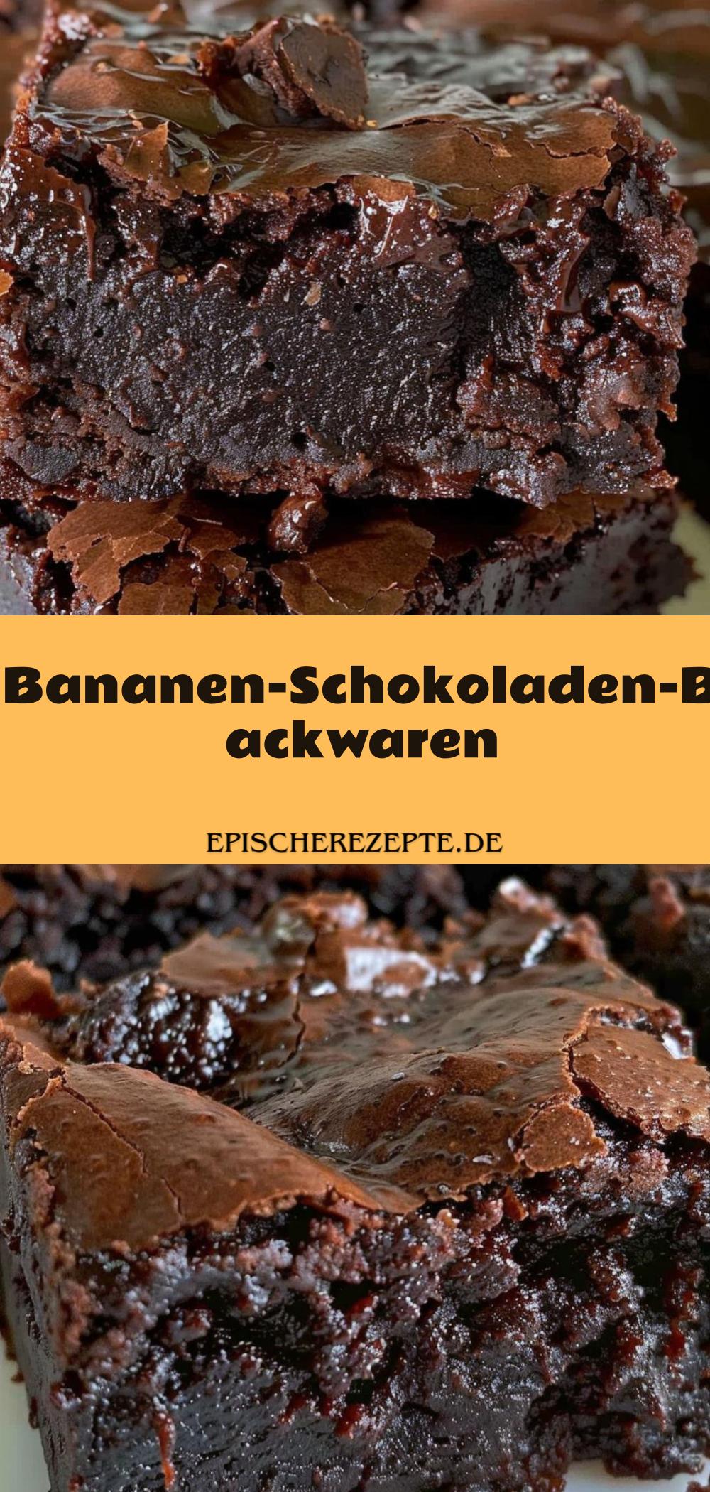 Template of Bananen-Schokoladen-Backwaren