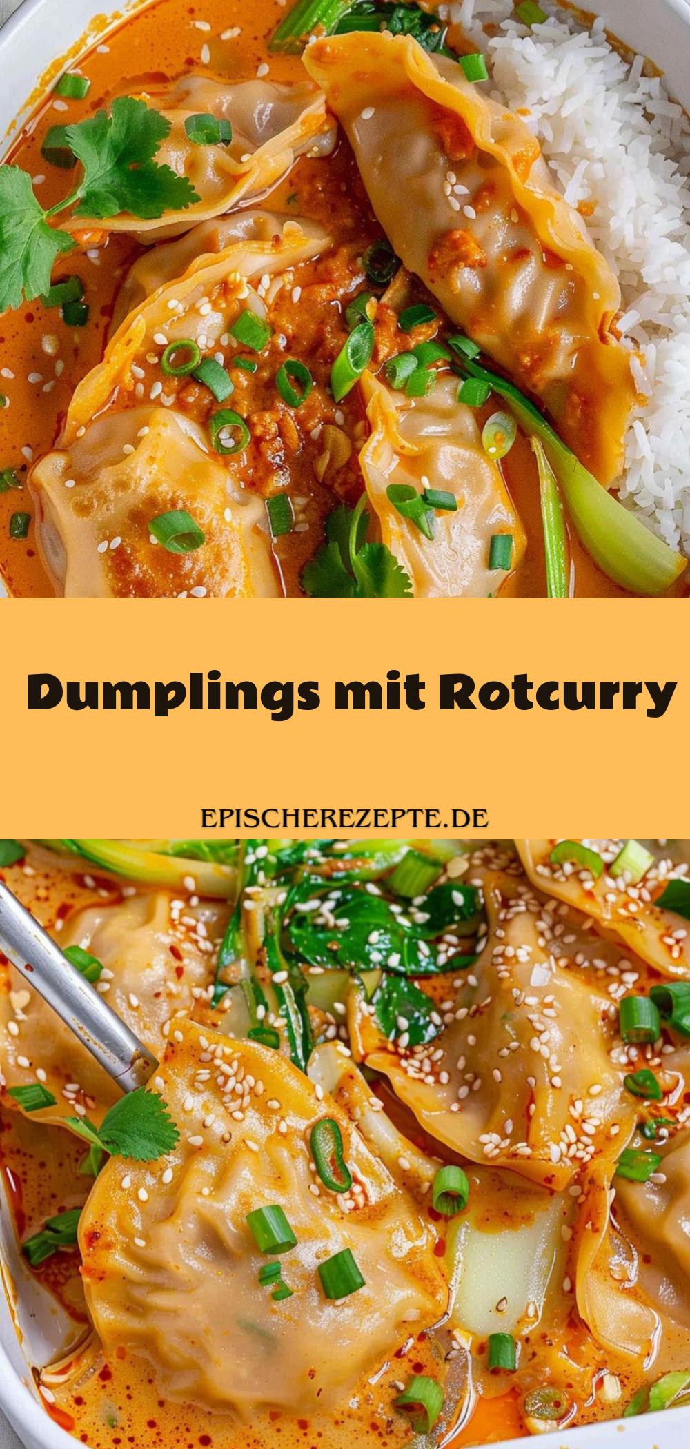 Template of Dumplings mit Rotcurry