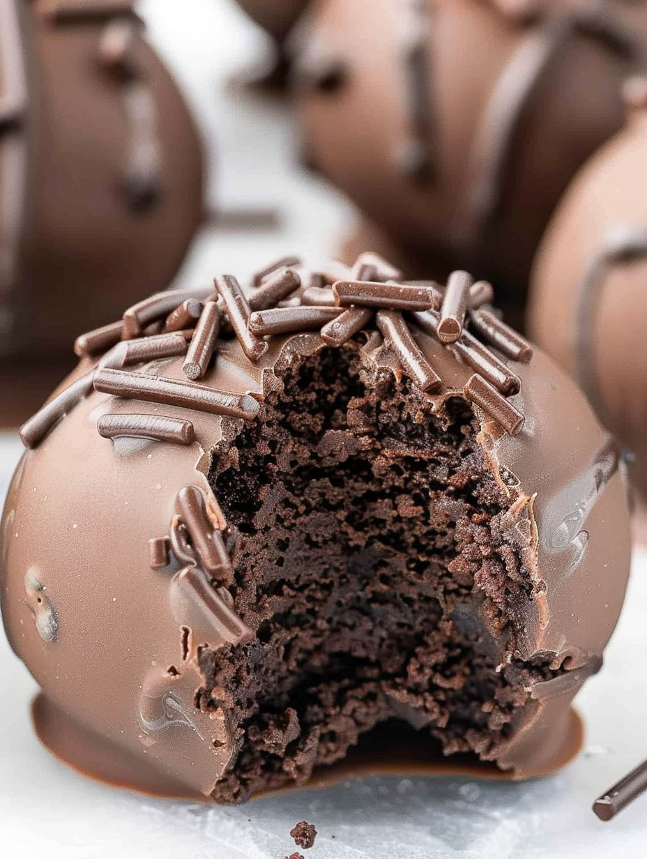 A chocolate cake with a bite taken out of it.